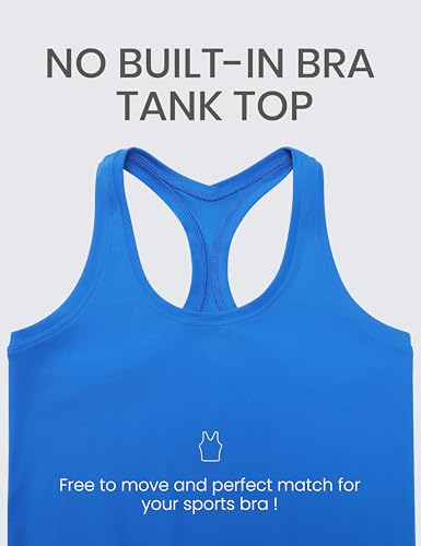 Image of CRZ YOGA Butterluxe Racerback Tank Waist Length | Yoga, Extremely Soft, Tight Fit, Scoop Neck, Sleeveless Tops for Women