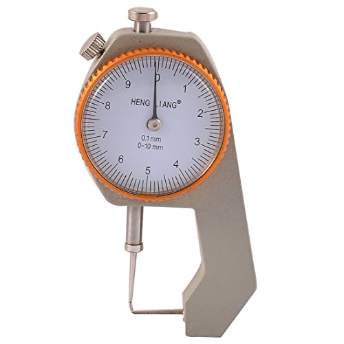 Calibrador de Espesor Dial Redondo Aexit Compacto 0.1mm 0-10mm miniatura 1