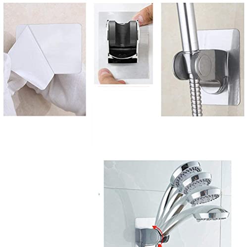 Mélangeur de salle de bain chrome avec douchette de bain et levier double - 4