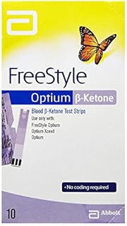 Abbott 3681321 Freestyle Optium Ketone Test Strip, Pack of 10