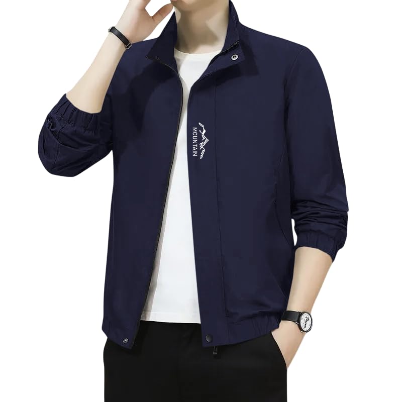 Men's Bomber Jacket | Lightweight Casual Zip-Up Jacket | Stylish Slim Fit Outerwear for All Seasons