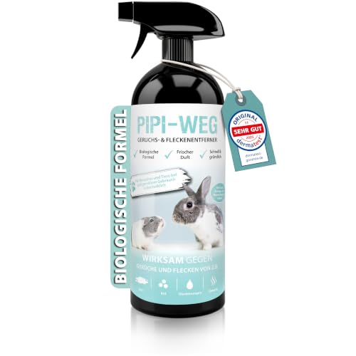 ARKA Nagerkäfig Reiniger Spray 750 ml – biologischer Enzymreiniger gegen Urin, KOT, Tiergerüche & Flecken – für Kaninchenstall, Hamsterkäfig, Gehege & Kleintierzubehör – PIPI