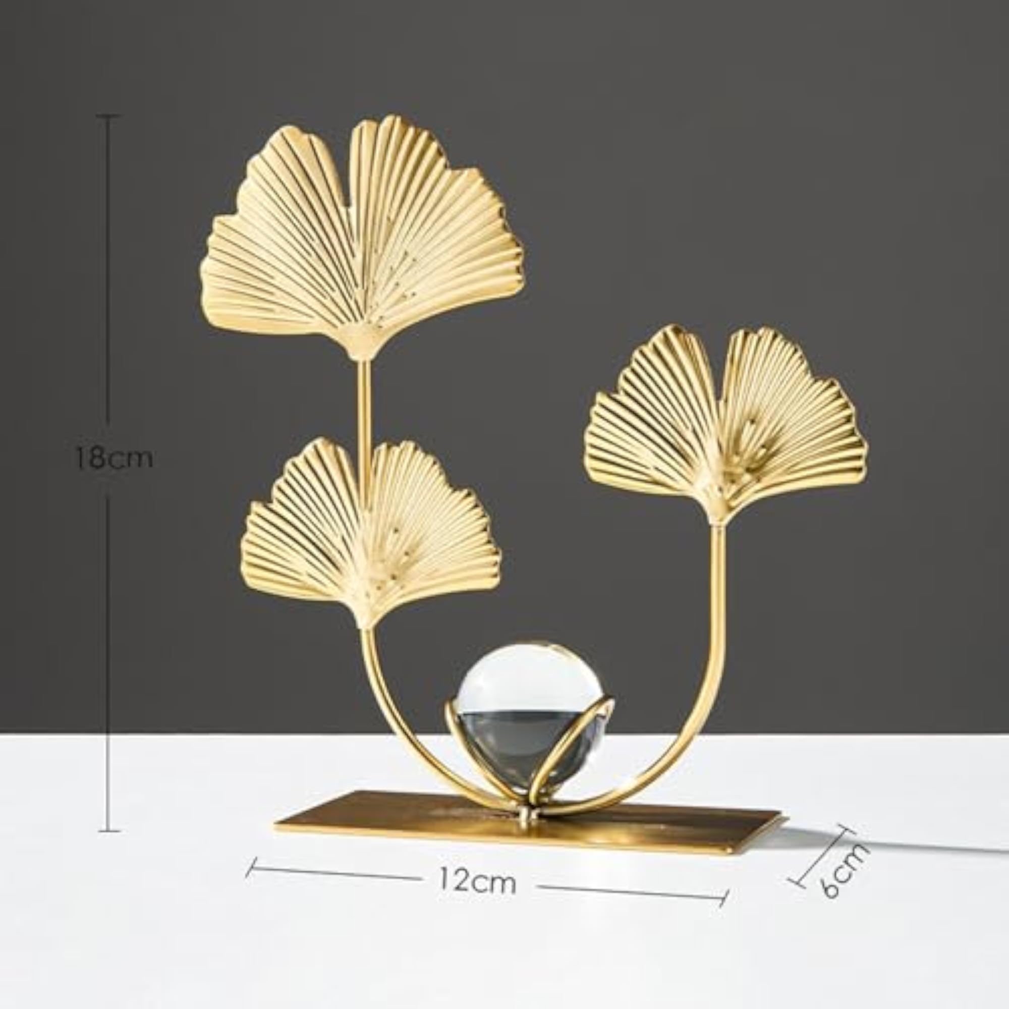 Resin Figurine Leaf Sculpture for House Decorations
