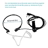 Retevis 2 Pin Walkie Talkie Earpiece Throat Mic Headset Compatible with 2 Way Radio RT24 RT27 RT617 RT618 RT619 Baofeng UV-5R BF-888S Kenwood eSynic Covert Acoustic Tube Earpiece (2 Pcs) #5