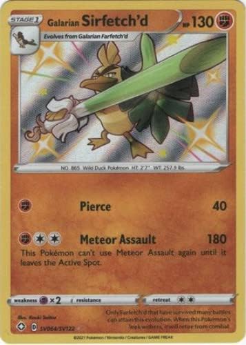 Pokemon - Galarian Sirfetch'd SV064/SV122 - Shining Fates - Shiny Vault - Card