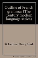 Outline of French Grammar with Vocabularies B00088LWF6 Book Cover