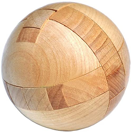 Wooden Puzzle Magic Ball Brain Teasers Toy Intelligence Game Sphere Puzzles Educational Toys for Adults Kids Family