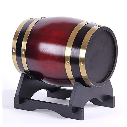 YANGUANG Holzfass Eichenfass Weinfass, Eichenweinfass Wein Weißwein Weinfass Dekoration Bierfass (Capacity : 3L, Color : D)
