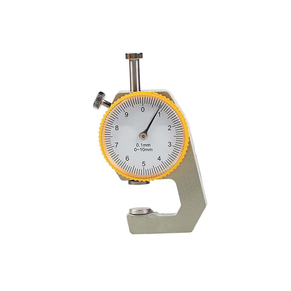 WUTA Misuratore di spessore in pelle 0-10 mm portatile per pelle carta lamiera