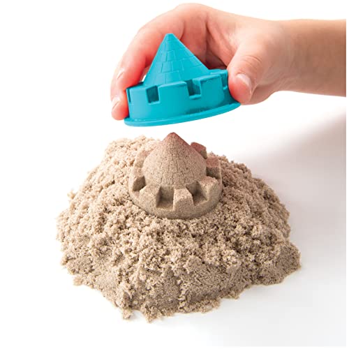 Kinetic Sand Folding Sandbox Comes with 2LBS of Non-Toxic Play Sand, 7 Tools and Activity Space Educational Creative Kid's Sensory Toys for Boys and Girls Aged 3+