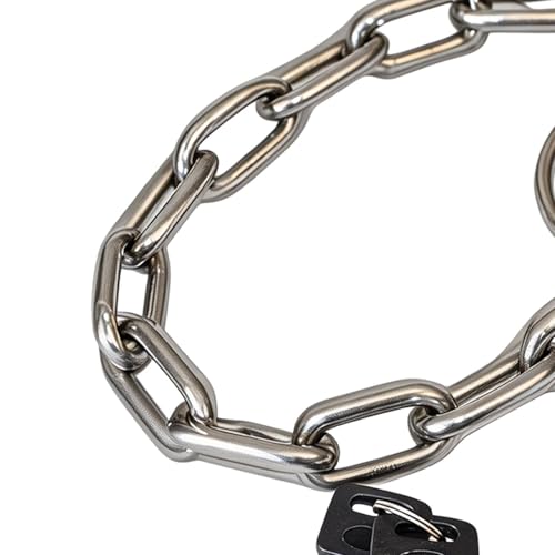 Candado de bicicleta con llave de acero inoxidable para vallas 7
