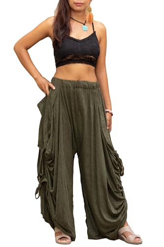 Thaluta Women's Palazzo Pants Wide Leg Lounge Convertible Maxi Skirt