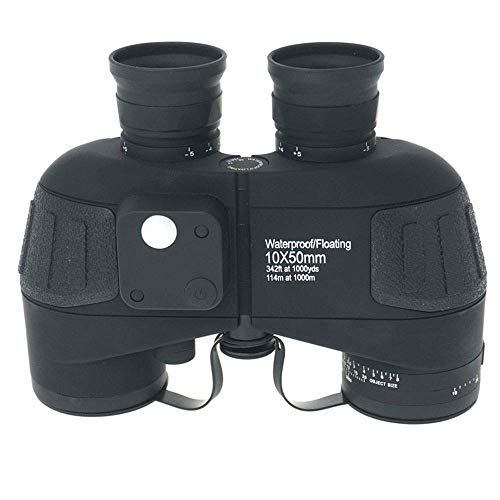 Monokular Fernglas Teleskop BAK4 10X50 HD Fernglas, Marine Nautical Compass, Wasserdichtes HD, Koordinatenbereich Vollbeschichtetes Jagen und