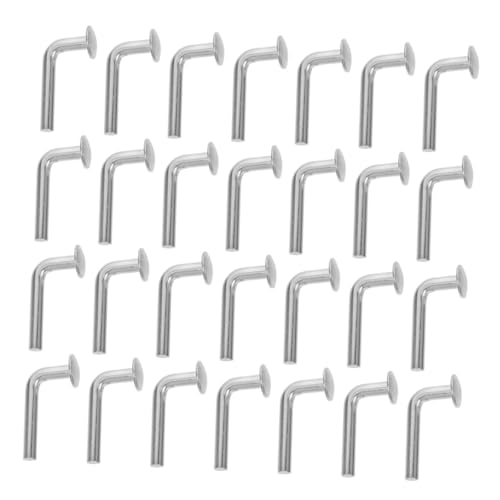 COSMEVIVI 50pcs Galvanized Iron Shaped Safety Pin Bolts for Pallet Rack Shelving Easy Installation Drop Pin for Warehouse Racking Security for Forklift Safety and Beam Stability