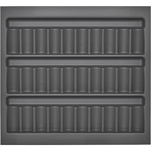 Orga-Box I Inserto per barattoli di spezie 513 x 473 x 28 mm grigio orione con rivestimento antifrizione Inserto per barattoli di spezie per Tandembox Antaro/Intivo e ModernBox armadio da 60 cm