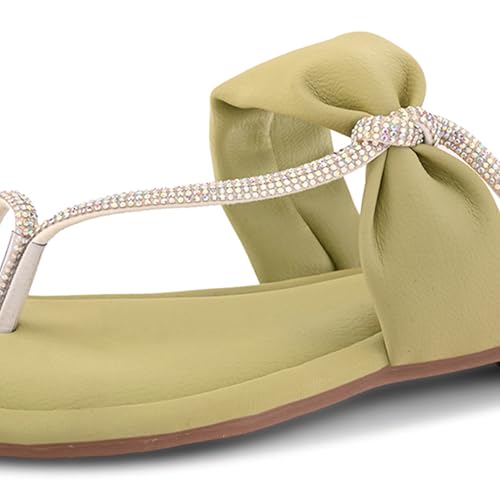 Image of Centrino Women's Slide Sandals | Stylish Slip-On for Ladies | T-Strap Cushioned Footbed for Comfort | Elegant & Trendy Braided Strap Flip Flops | Lightweight Casual Summer Slides (9311)