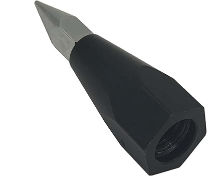 New Prism Pole Sharp Point with Replaceable Tip 5/8 Internal Thread,Surveying Rod Prism Pole Point