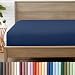 Fitted Bottom Sheet Premium 1800 Ultra-Soft Wrinkle Resistant Microfiber, Hypoallergenic, Deep Pocket (Full, Dark Blue)