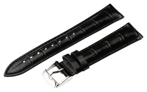 Clockwork Synergy - (Set of 15) 2 Piece Ss Leather Classic Croco Grain Interchangeable Replacement Watch Band Strap 20mm - Men Women