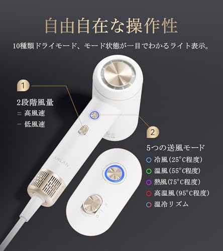 ANLAN ダブルケアドライヤーSE AU707 の商品画像 5