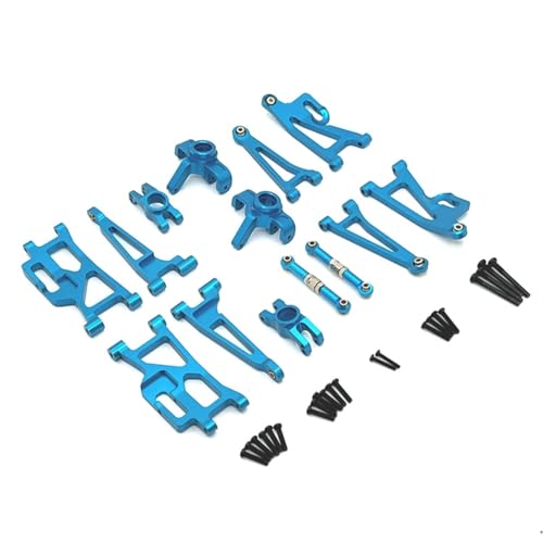 Pièces MJX Hyper Go 14210 14209 H16BM biellette de direction et bras oscillant RC bleu