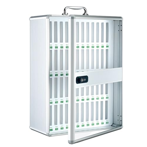Armadietto per cellulari in Lega di Alluminio con 60 Scomparti, Contenitore per cellulari per aule Scolastiche Militari, Organizer da Parete, -12