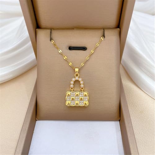 Collier sac de fausses perles cadeau anniversaire saint valentin