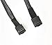 Micro SATA Cables OCuLink SFF-8611 Right Angle Male to Right Angle Male Cable Assembly -20 Inches