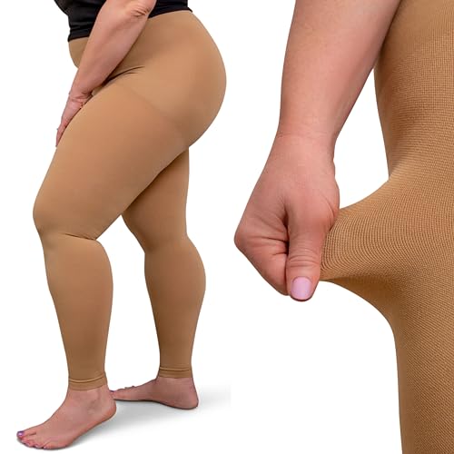 Image of ABSOLUTE SUPPORT Plus Size Compression Stockings for Women 20-30 mmHg, Improve Legs Circulation, Swelling & Pain, A717PS