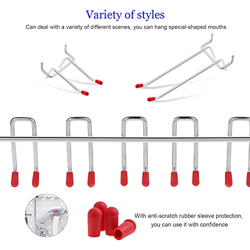 Faankiton 230 Stück Pegboard Hook Sortiment, Stecktafelhaken Sortiment, Stecktafel Zubehör, Werkzeuglochwand Haken, Lochplatten Haken Set, Lochwandhaken Set für 1/8 und 1/4 Zoll Pegboard