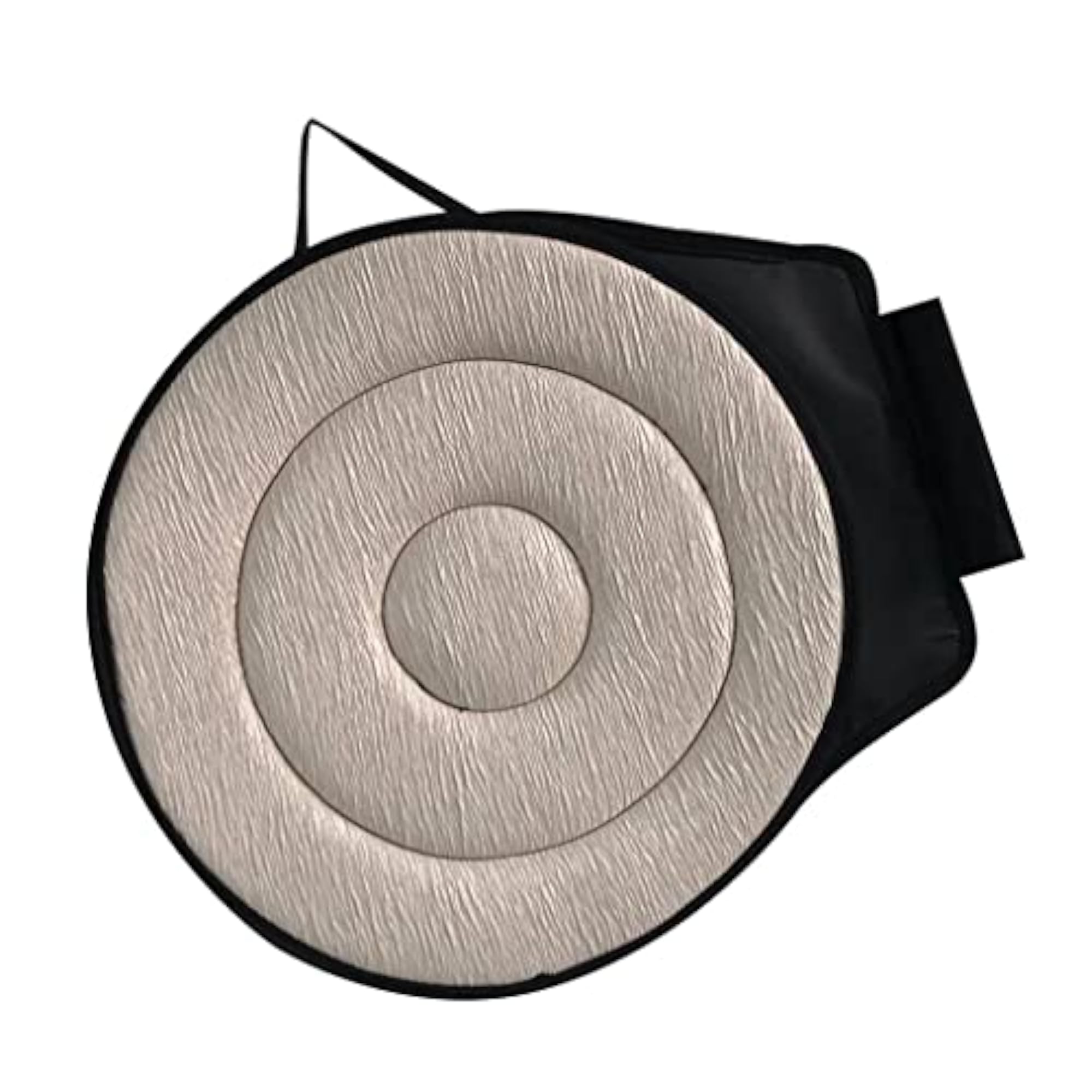 360 Degree Soft Rotating Cushion, Beige Circle