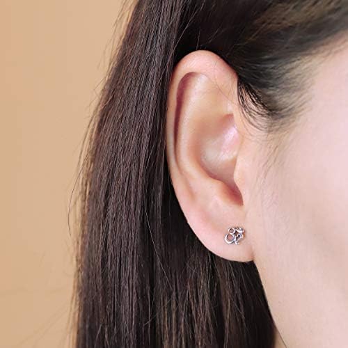 Boma Jewelry Sterling Silver Om Spiritual Symbol Stud Earrings