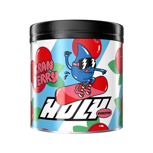 HOLY Hydration ‘Cranberry’ | 50 portions with Valuable Electrolytes & Minerals | Hydration Drink | Vegan with 100% Natural Fruit Flavours (350g)