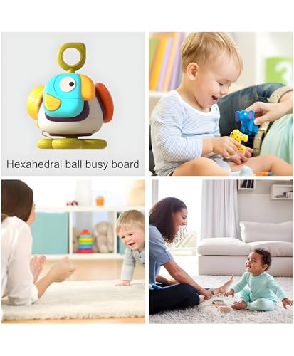 Image of Travel Activity Cube for Kids | Button Press Fidget Cube Toy for Toddlers | Early Learning Sensory & Preschool Skill Development Toy - Pack of 1