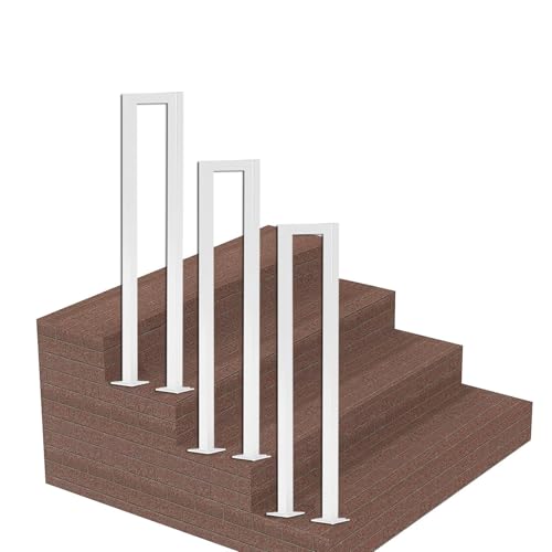 Rampes d'escalier extérieures en fer forgé pour marche béton