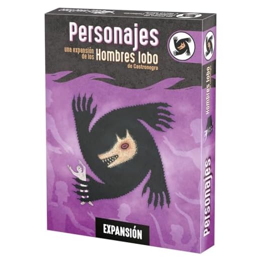 Asmodee- Juego DE Mesa LOS Hombres Lobo DE CASTRONEGRO: Personajes PEGI 10 Does Not Apply Wolf, Multicolor, One Size (LOB04ES)