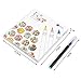 Food Coloring Marker Pens, 10Pcs Food Grade Edible Markers Food Writers for Decorating Fondant, Cakes, Cookies, Easter Eggs Painting Drawing Writing - Flexible Brush Tip, 10 Colors