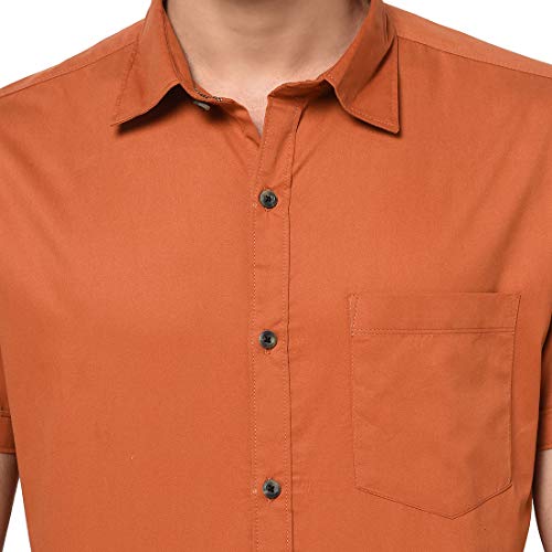 Image of Men Solid Slim Fit Shirt
