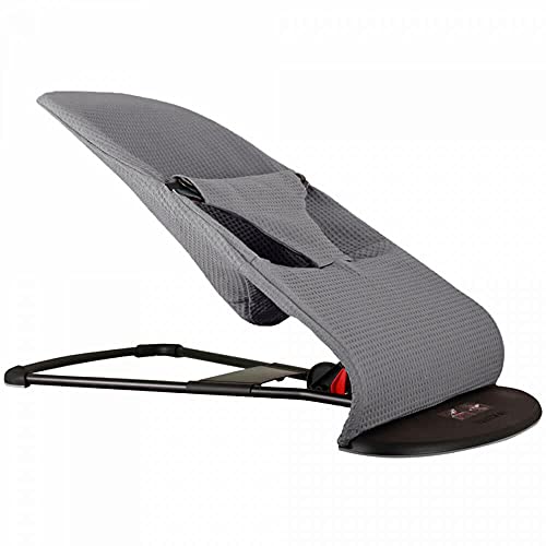 Ukje - Cover Compatible with BabybjÃ¶rn Bouncer Balance Soft and Baby Bjorn Bouncer Bliss - Perfect fit - Soft Breathable Luxurious Cotton - Machine Washable - Baby Bjorn Bouncer Cover - Grey