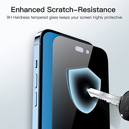 Image of JETech Privacy Screen Protector Guard for iPhone 14 Pro Max, 2-Pack