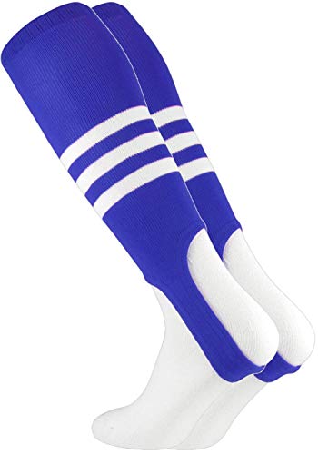 TCK Striped Baseball Stirrups Pattern B (Royal/White, Large)