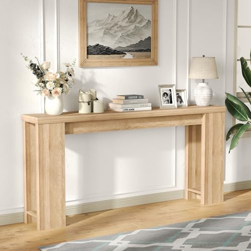 FUSOU 70.9'' Long Console Table, Sofa Table Behind The Couch,