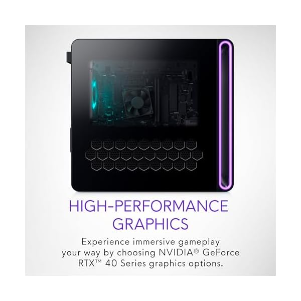 Alienware Aurora R16 Gaming Desktop - Intel Core i7 14700F, 32GB DDR5 RAM, 1TB SSD, NVIDIA GeForce RTX 4070 Super 12GB GDDR6X Graphics, Windows 11 Home, 1 Year Onsite/in-Home Service - Basalt Black - Image 9