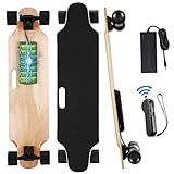 ❤TABLA LARGA ELÉCTRICA DE 3 NIVELES DE VELOCIDAD❤ La patineta con motor de 350 W tiene 3 modos de velocidad para patinadores principiantes o avanzados: Baja (10 KM/H), Media (15 KM/H) y Alta (20 KM/H). Está equipado con una batería de litio de 29,4 V y 2200 mah con un alcance máximo de 8 km, se puede cargar completamente en 2 horas