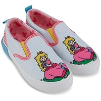 Nintendo Zapatillas sin cordones para niñas, zapatos Super