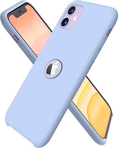 Image of VONZEE Liquid Silicone Soft Back Cover for iPhone 11 Case, Shockproof Slim Camera & Full Body Protection Non Yellowing Cover with Microfiber Lining & Logo Cut (6.1 Inch) -Sierra Blue