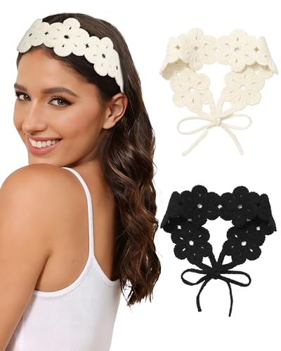AWAYTR 3-Pack Knit Tie-Back Headbands