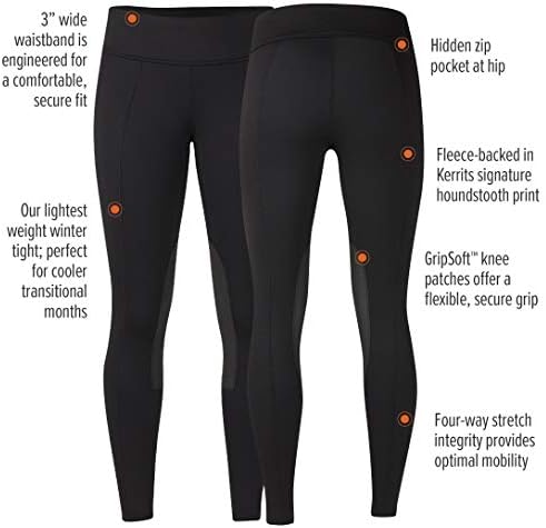 Kerrits Fleece Lite Riding Tight, Black 