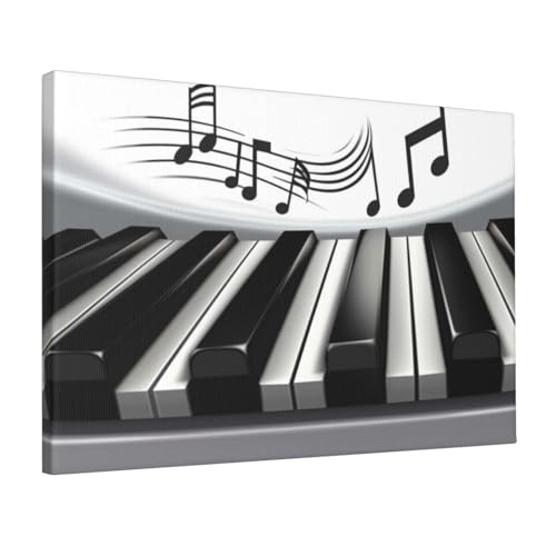 Impression sur toile musique piano 30,5x45,7 cm pour décoration moderne