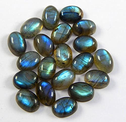 Labradorite cabochon lot calibré 10x14 mm pour sertissage sans retouche